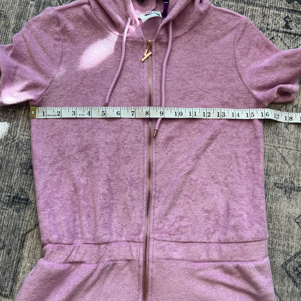 Yitty women’s terry short heart pocket onesie romper size small - Picture 7 of 12